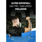 25 Kg Siyah Barfiks Direnç Bandı Sert Gym Kas Geliştirme Pilates Fitness Antrenman Lastiği Siyah