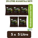 25 Lt Organik Cocopeat Toprak - 5*5 Lt Paket | %100 Hindistan Cevizi Torfu | Hava Alan ve Su Tutucu