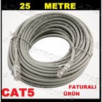 25 Metre 25M Hazir Tak Çaliştir Internet Kablo Cat5 Cat 5