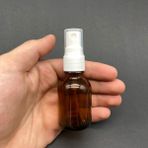 25 Ml Kahverengi Cam Şişe Beyaz Spreyli , 25Cc Amber Spreyli Boş Şişe x 6 Adet