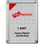 25 mm A2 (42X59.4) Rondo Köşe Alüminyum Aç-Kapa Çerçeve – Poster & Afiş Çerçevesi (Gümüş Eloksallı)