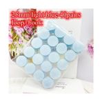 25 mm Açık MAVI40PAI Stili Velcros Dot Sticker Çok Renkli Yapışkanlı Raptiye Naylon Cırt Cırtlı Etiket Yuvarlak Güçlü Kendinden Yapışkanlı Raptiye Bandı (Yurt Dışından) - NO:1