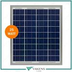 25 Watt 12V Polikristal Güneş Paneli Lexron