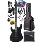 25 Watt Bluetooth Amfili Profesyonel Elektro Gitar Seti