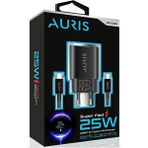 25 Watt Type-C To Type-C Pd Şarj Aleti Seti Başlık USB C Başlık + 1 Mt. Type C Kablolu - Siyah