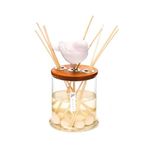 250 ml Dekorlu Oval Üfleme Cam Şişe Dark Amber Oda Kokusu