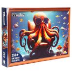 250 Parça Puzzle: Gözlüklü Ahtapot