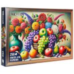 250 Parça Puzzle: Meyveler ve Çiçekler