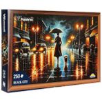 250 Parça Puzzle: Şemsiyeli Kadın ve Köpek