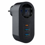 2500W Termal Akım Korumalı Priz | 2 USB + 1 Type-C Giriş | Çocuk Korumalı | Isıya Dayanıklı Güvenli Priz