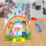 25072 Gökkuşağı Altında Mutlu Aile 99 Parça Puzzle Yapboz Tablo