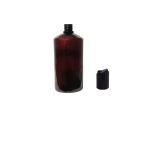 250ML Pet Kahverengi Şişe Disctop Kapak, 12 Adet, Dezenfektan Şişesi, Kozmetik Şişe, Şampuan Şişesi, Plastik Şişe, Aroma Şişesi