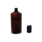 250ML Pet Kahverengi Şişe Disctop Kapak, 24 Adet, Dezenfektan Şişesi, Kozmetik Şişe, Şampuan Şişesi, Plastik Şişe, Aroma Şişesi