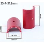 25,4-31,8 mm Kırmızı Stil Dahon Katlanır Bisiklet Için Mtb'ye Uygun Bisiklet Direksiyon Adaptörü Alüminyum Alaşımlı (Yurt Dışından) - Beyaz