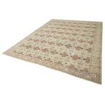 256x348 cm Kayseri Vintage Bej Vintage Yün El Dokuma Modern Geometrik Etnik Eskitme Desenli Boho Oturma Odası Salon Yolluk Koridor Mutfak Halısı