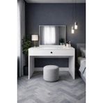258 MoLife MoLife 258 Oliva Makyaj Masası, Beyaz Suntalam Malzeme ile 90 cm Genişlikte Modern Tasarım