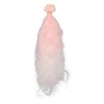 25cm Pembe Beyaz Gradyan Bebek Uzun Kıvırcık Peruk Bebek Stilleri Için canlı Ve Hayata Benzeyen saç, Bebek Stilleri Ve Dekorasyon Yedek Bebek saç Peruk (Dalgalı kıvırcık)