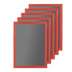 25mm Alüminyum Kırmız Çerçeve 5li Paket (KIRMIZI, (A4-210x297mm))