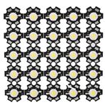25pcs 3W 3.2-3.4V Yüksek Parlak Entegre çip ışık kaynağı, Alüminyum Substrat LED Boncuk Spot ışığı ampulü, Anında başlangıç, Uzun ömür, Uygun Trafik (4000-4500k)