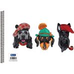 25X35 P.p Kapak Kopartılabilir Sayfalar Telli Resim Defteri Desenli 25 Yaprak - Köpekler