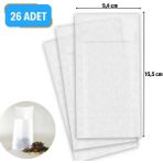 26 Adet Pratik Kullan At Çay,bitki Çayı,filtre Kahve Demleme Poşeti Süzgeci (3791)