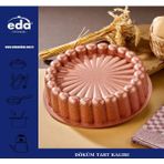 26 cm Dilimli Tart Kalıbı, Dayanıklı Granit Kaplama, Şık Rosegold Tasarım - Seçenek 1 - Ahşap - Bej