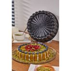 26 cm Döküm Tart Kalıbı, Dayanıklı ve Şık Pişirme Gereci - Seçenek 1 - Ahşap
