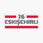26 Eskişehirli Plaka Araba Sticker Yapıştırması