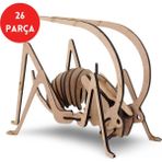 26 Parça Ahşap Çekirge Maketi - Ahşap Böcek Figürü - Eğitici Ahşap 3D Çekirge Figürü