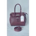 261SV828 Model Sarach Marka Bordo Renk El ve Omuz Çantası - En : 21 cm Boy : 20 cm Derinlik :10cm