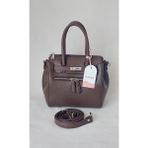 261SV828 Model Sarach Marka Kahve Renk El ve Omuz Çantası - En : 21 cm Boy : 20 cm Derinlik :10cm - 028-Kahverengi