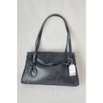 261SY918 Model Sarach Marka Siyah Renk Omuz Çantası - En : 42 cm Boy : 24 cm Derinlik :11 cm