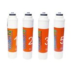 2634 Waterfil Waterlife Filtre Takımı 4'lü Set Su Arıtma Cihazı Filtresi