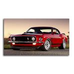 2645 Sanat 1970 Ford Mustang Boss 302 EkoTablo-40 X 30 Cm Yatay