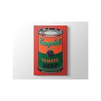 2645 Sanat Andy Warhol Tomato Soup 1968 Dikey 40x30 cm Kanvas Tablo