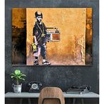 2645 Sanat Banksy Hip Hop Çoçuk Kanvas Tablo-40 x 60 Cm