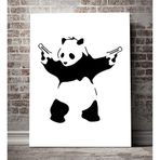 2645 Sanat Banksy Panda Resmi Kanvas Tablo-60 x 80 Cm