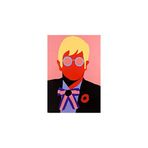 2645 Sanat Elton John Pop Art Tablo -40x60 Dikey