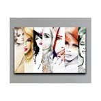 2645 Sanat Kadın Yağlı Boya Efektli Tablo-60 X 80 Cm Yatay