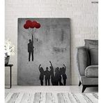 2645 Sanat Kanvas Tablo Motivasyon Balonlu Resim Ev ve Duvar Dekorasyon-60 x 80 Cm