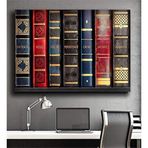 2645 Sanat Kanvas Tablo Motivasyon Başarı Kitaplar Ev ve Duvar Dekorasyon-60 x 80 Cm