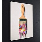 2645 Sanat Kanvas Tablo Motivasyon Fırça Ev ve Duvar Dekorasyon-40 x 60 Cm