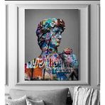 2645 Sanat Kanvas Tablo Motivasyon Graffiti David Ev ve Duvar Dekorasyon-50 x 70 Cm