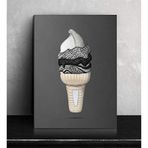 2645 Sanat Kanvas Tablo Motivasyon Ice Cream - Dondurma Ev ve Duvar Dekorasyon-40 x 60 Cm