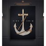 2645 Sanat Kanvas Tablo Motivasyon Sink Or Swim Batmak Ya Yüzmek Ev ve Duvar Dekorasyon-50 x 70 Cm
