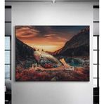 2645 Sanat Kanvas Tablo Motivasyon Uzay Gemisi Ev ve Duvar Dekorasyon-40 x 60 Cm