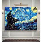 2645 Sanat Vincent Van Gogh - Yıldızlı Gece Batman Tablo -50 x 70 Cm