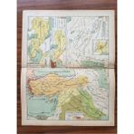 26X32CM Osmanlıca Türkiye Haritası. Osmanlı Dönemine Ait Nadir Temiz