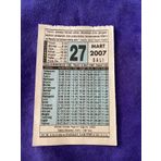 27 Mart 2007 Takvim Yapragi - Nostalji Koleksiyonluk Takvim Yapragi