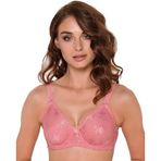 270 - Telli Dantel Toparlayıcı Sütyen Süngersiz Minimizer - Somon, 85 B